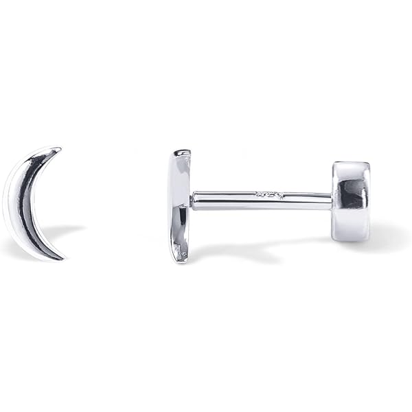 Anchor Stud Earrings in Sterling Silver, Silver or Gold, Tiny Anchor E – Silver Rain Silver