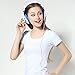 rockpapa Comfort Kids Headphones for School, Lightweight Childrens Boys Girls Teens Over-Ear Headphones Wired 3.5mm for CD DVD Player Tablet Phone Travel White/Blue