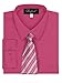 Boy's Dress Shirt & Tie - Fuchsia 4T