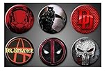 Marvel Superhero Magnets Ant-Man DareDevil Punisher Black Panther Deadpool Dr. Strange Fridge Board 1