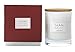 Sandalwood Wood Wick Scented Candle - Soy Wax Glass Jar Candle Gift with Wooden Lid, 45 Hours Burning, Candle Gift for Valentine's Day