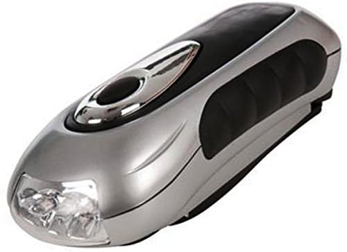 2 LED Dynamo Wind-Up trigger Torch emergency Flashlight Charger no batteries S8