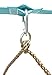 ChooseDaily 6.5 Foot Ninja Rope Ladder with 6 Rungs and Safety Carabiner | Ninja Warrior Training Equipment