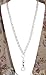 Hidden Hollow Hematite Lanyard and Badge Holder - 34 Inch Chain, Non Breakaway Clasp Option