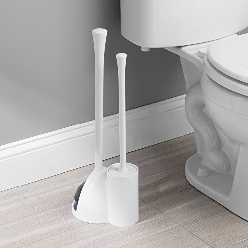 iDesign InterDesign Brush/Plunger, Toilet Paper Holder, Wastebasket