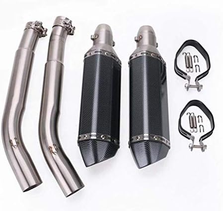 SHIMOTOO Motorcycle Exhaust Pipe Modification Accessories, Exhaust Muffler for The Entire Section of Suzuki GSXR1300 2008-2015