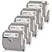 Absonic Compatible Label Tape Replacement for M221 M-K221 MK221 M-221 for Brother PT-90 PT-M95 PT-70BM PT-70 PT-65 PT-85 PT-45 LabelMaker (3/8