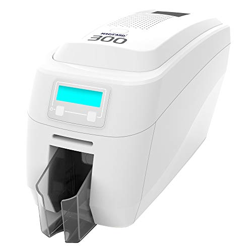 Magicard 300 ID Card Printer System w/ 300 Print YMCKO Ribbon, 300
