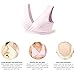 Mamaway Maternity Nursing Bra, Postpartum Antibacterial, Seamless Crossover Breastfeeding Bra (Large, Purple)