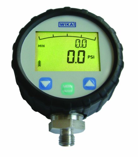 WIKA 50365584 Standard Digital Pressure Gauge, Stainless Steel 316L Wetted Parts, 4-1/2
