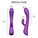 G-Spot Rabbit Waterproof Rechargeable Dildo Vibrator Adult Sex Toys for Women - Adorime Silicone Clitoris Vagina Stimulator Massager Sex Things for Couples
