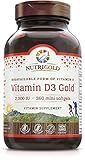 Nutrigold Vitamin D3 Gold (in Organic Olive Oil), 2000 IU, 360 softgels