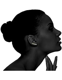 Pendientes de plata de ley chapados en oro de 14 quilates, de PAVOI