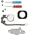 Homebutton for iPhone 5S White Home Button with Flex Cable incl. Metal Bracket and Rubber Gasket Incl. 2 x Screwdrivers for easy installation MMOBIEL
