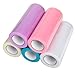 Konsait 5Pack 6INCH x 125Yards Tulle Rolls Tulle Spool Assortment for Table Runner Chair Sash Bow Pet Tutu Skirt Sewing Crafting Fabric Wedding Halloween Party Gift Ribbon(Unicorn Mermaids Decor)