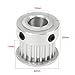 uxcell Aluminum 20T 10mm Bore 3mm Pitch Timing Belt Pulley with Bearing for 10mm Belt