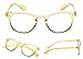 READING GLASSES 5 pack Fashion Readers for Women(One for each color, 2.50)