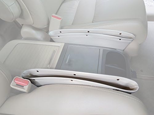 eSay Car Pocket Organizer, Seat Console Gap Filler Side, Mobile storage, Car Interior Accessories, Pack of 2 (Beige)
