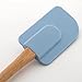 Spring Chef Spatula, Pastry Brush & Whisk, Silicone Set with Beechwood Handle, Blue