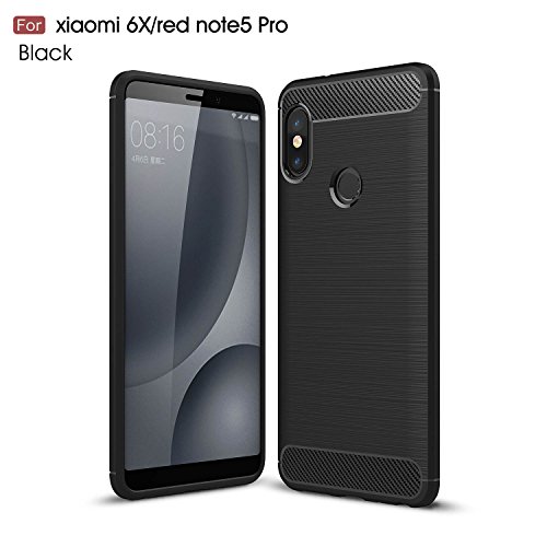 Xiaomi Redmi Note 5 pro / Xiaomi Redmi Note 5 Case, AVIDET Shock-Absorption Flexible Soft Gel TPU Silicone Case Cover for Xiaomi Redmi Note 5 pro / Xiaomi Redmi Note 5(Black)