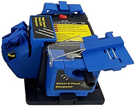 Multi Function Electric Sharpener Grinding Rig Twist Drill Grinding for Straight and Serrated Grinding, Sanding, Sharpening, Polishing,Blue