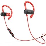 Anker Soundbuds Curve Wireless Waterproof Built-In Microphone In Ear Lightweight Sports aptX Bluetooth Headphones (Red)