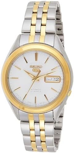 Seiko Men's White Dial Stainless Steel Automatic Watch