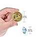 FUN LITTLE TOYS 288 PCs Pirate Gold Coins and Pirate Gems Jewelery Playset, Plastic Gold Coins, Goodie Bag Fillers Party Favor for Kids(144 Coins+144 Gem)