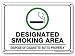 Designated Smoking Area Sign, Dispose of Cigarette Butts Properly, Outdoor Rust-Free Metal, 10" x 14" - by My Sign Center, A82-156AL primary