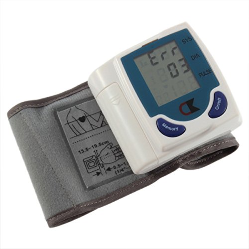 Amazon.com: 1x Digital Lcd Wrist Cuff Arm Blood Pressure Monitor Heart Beat Meter Lcd Display Machine: Health & Personal Care