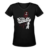 Womens Vin Scully Baseball Hall of Fame Broadcaster V-neck Tee By Rockshirts