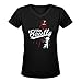Womens Vin Scully Baseball Hall of Fame Broadcaster V-neck Tee By Rockshirts