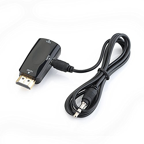 VicTsing GoldPlated HDMI to VGA Converter Adapter with 3.5mm Import It All