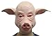 Ouwoow Halloween Latex Pig Evil Unicorn Face Mask