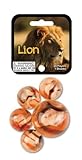 FS USA Lion Game Net Set 25 Piece Glass Mega Marbles Toy