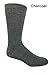 96% Merino Wool Non-binding Casual Socks (3 Pairs) in Black M (mens 4-8)(womens 5-9)