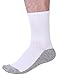 12 Pair Mens Active Performance Casual Dress Crew Cotton Socks Mid Calf White