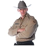 Underwraps Costumes Men's Sheriff Costume - Shirt, Tan, One Size
