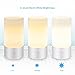 LUNSY LED Table Lamp, Touch Sensor Bedside Lamp, Dimmable Warm White Light and Color Changing RGB Lamps for Living Room&Bedroom
