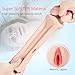 Pocket Pussy,Vibrating Male Masturbator Cup 3D Realistic Vagina Masturbation Toys for Intense Stimulation, Removable Stroker Adult Sex Toys