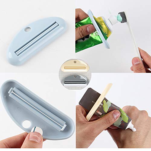 ONDY 4-Pack Toothpaste Tube Squeezer Toothpaste Clips Cream Squeezers for Toothpaste Hair Salon, Hand Cream,Paint Tube,Cosmetics (4-PC-Squeezer)