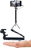 Zonabel Selfie Stick Mini - Best Monopod with Bluetooth Remote & Tripod - iPhone 7, 7 Plus, 6s, 6 & Androids - Black