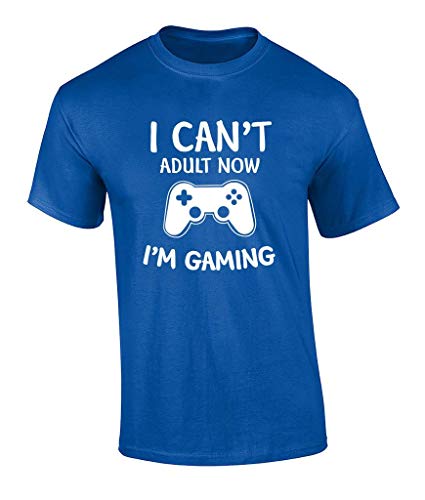 Trenz Shirt Company Funny I Can’t Adult Now, I’m Gaming Controller Graphic Nerdy Video Game Geek Adult Short Sleeve T-Shirt-Royal Blue-XXL Trenz Shirt Company Funny I Can’t Adult Now, I’m Gaming Controller Graphic Nerdy Video Game Geek Adult Short Sleeve T-Shirt-Royal Blue-XXL