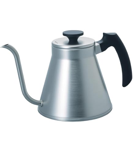 Hario Bollitore A Collo D'Oca V60 Buono 1,2L - Acciaio Inox Nero, Per Caffè Pour Over, Prodotto In Giappone - 5