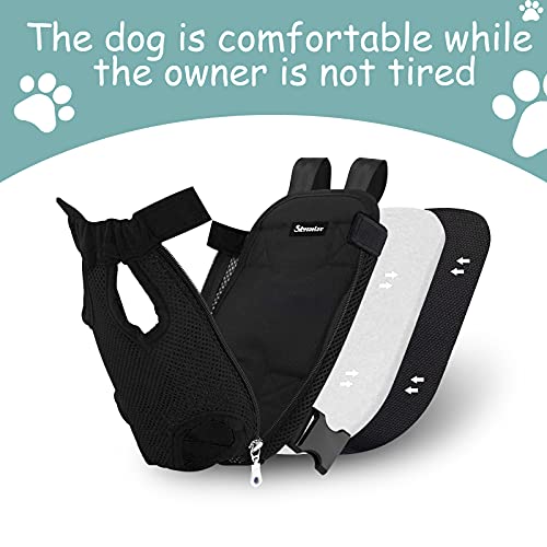 Skyteelor Pet Carrier Backpack, a Lightweight pet Travel Backpack, Suitable for Carrying Small and Medium-Sized Dogs and Cats for Biking, Camping, Hiking, Traveling,Large,Black