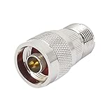 UHF Female to N Type Male RF Coax Connector Adapter Straight