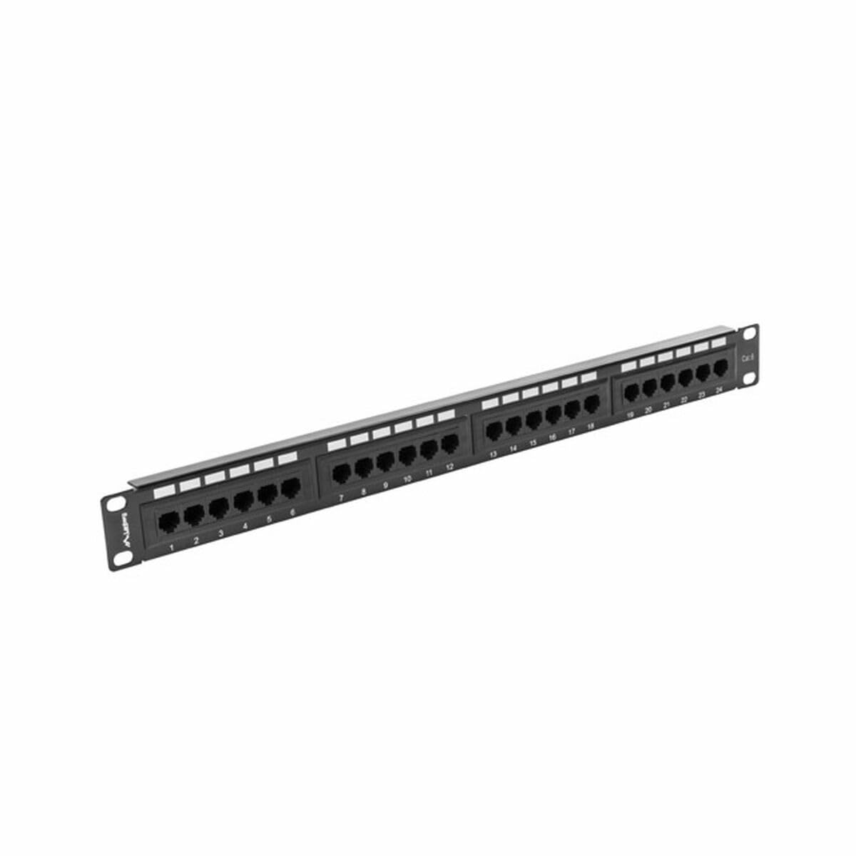 LANBERG PATCH PANEL 24 PORT 1U, CAT. 6, Black