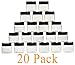 1oz Containers with Lids (20 ct.) Lip Scrub/Gloss Containers, Empty 1 oz Jars 30G/30ml- Travel Cosmetic Containers w/Lids- Clear 1 Ounce Makeup Sample Container, Cream, Lotion - BPA Free (20 Count)