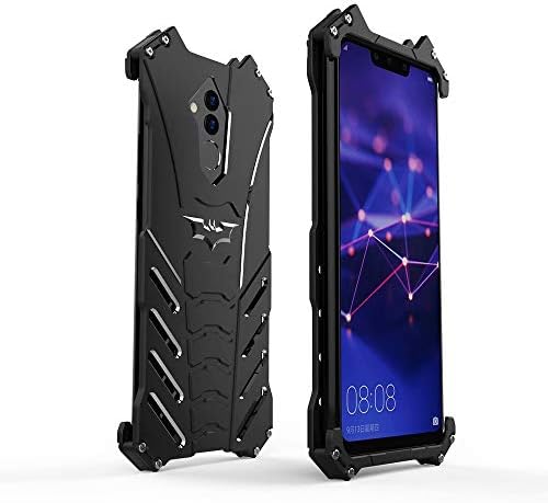 Funit Huawei Mate20 Lite Metal Bumper Case Batman Styple Aluminum Alloy Frame Military Grade Drop Protection Shockproof Kickstand Heavy Duty Protective Cover Huawei Mate20 Lite (Black)