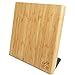 Sooyee Magnetic Knife Holder with Strong Magnet, Bamboo Wood-Powerful Magnetic Knife Guard Holder, Organizer Block Stand Without Knives